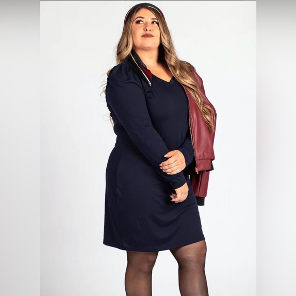LuLaRoe Ava Black Long Sleeve Dress